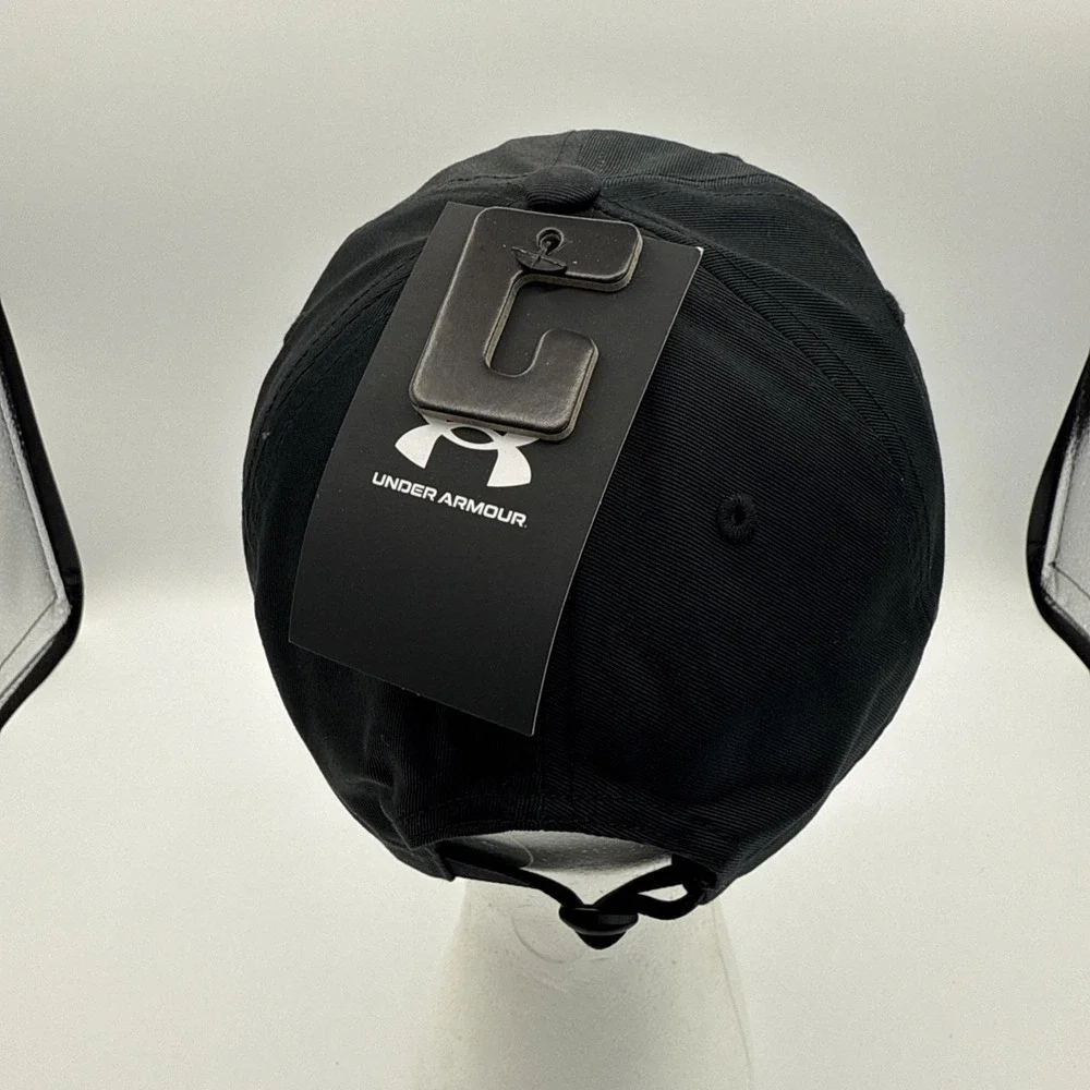 Under Armour Chino Hat Cap Black White Pink  Adjustable ‎ Strapback NWT
